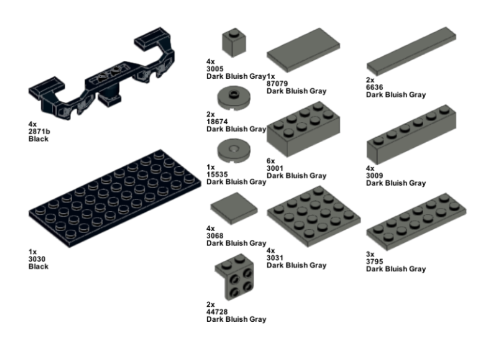 Diesel Train Instructions and Parts List