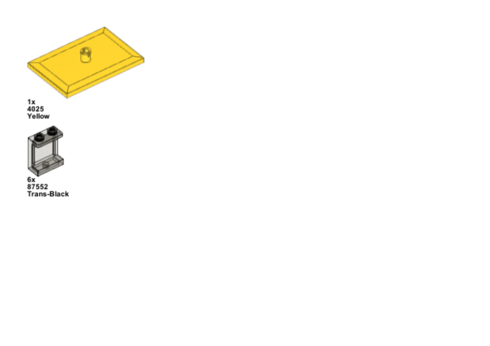 Diesel Train And Train Car Instructions and Parts List